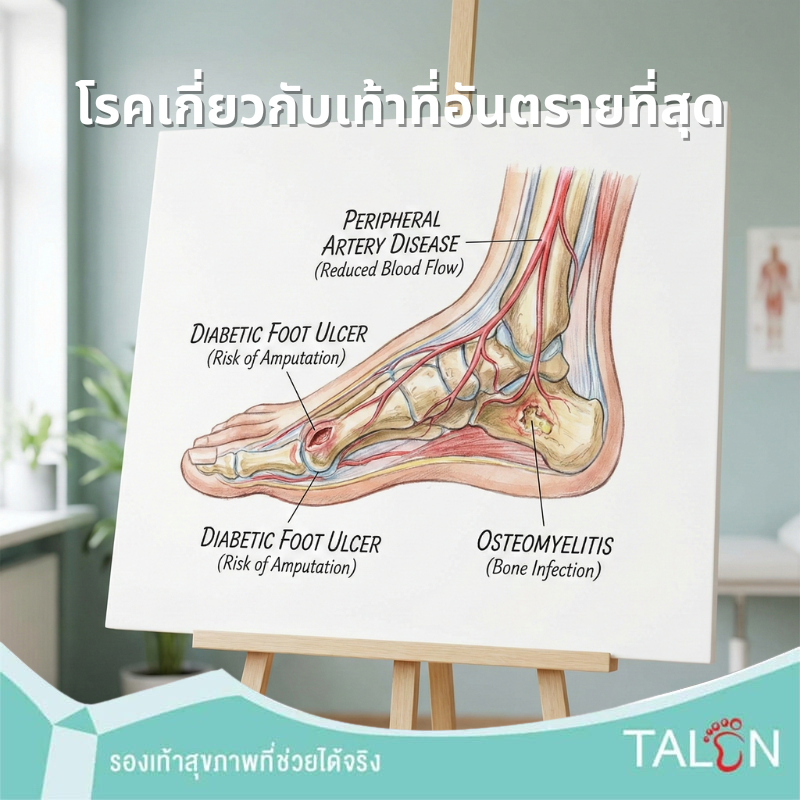 โรคเกี่ยวกับเท้าที่อันตรายที่สุด