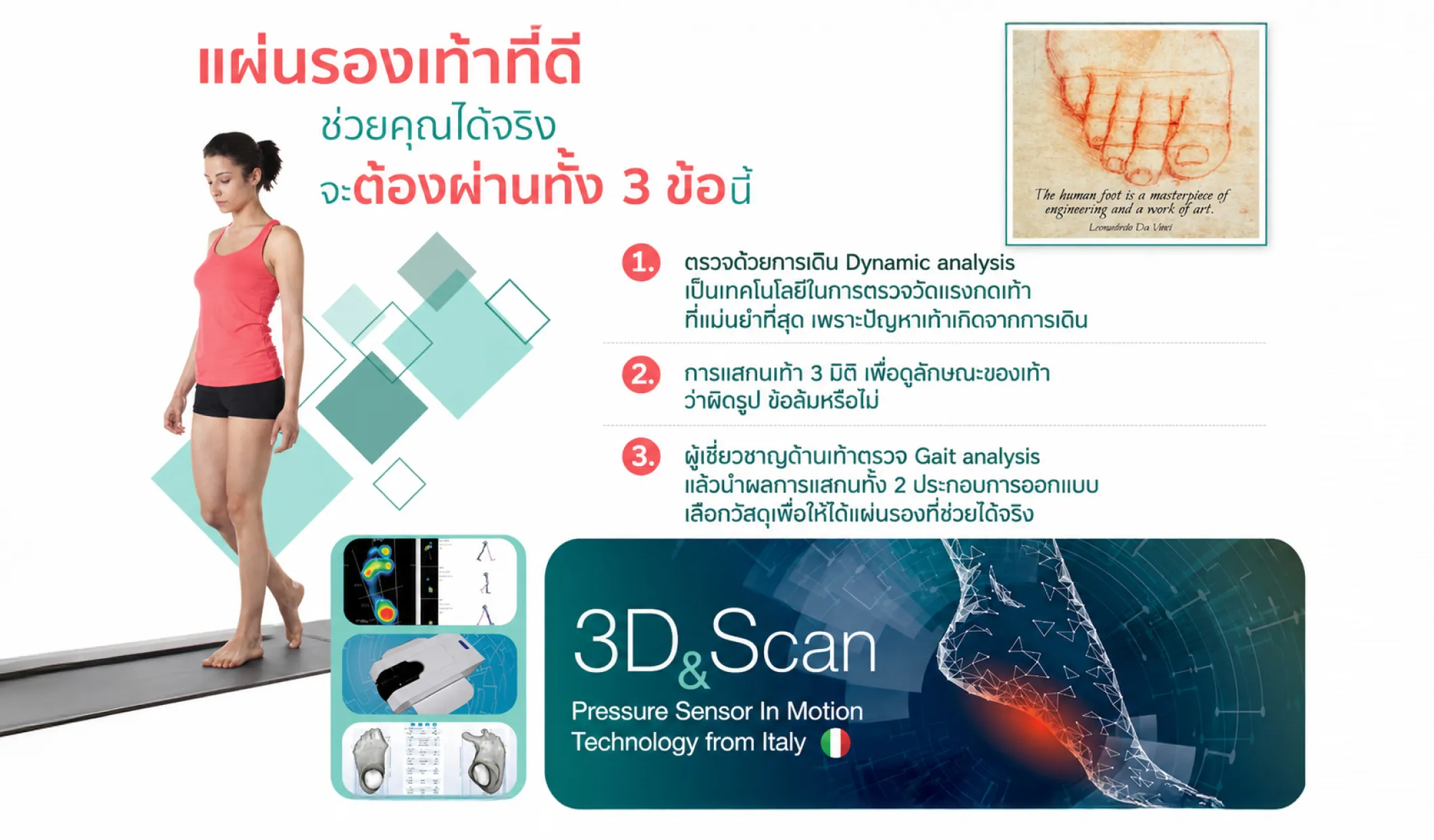 บริการตรวจเท้า 3D Scan