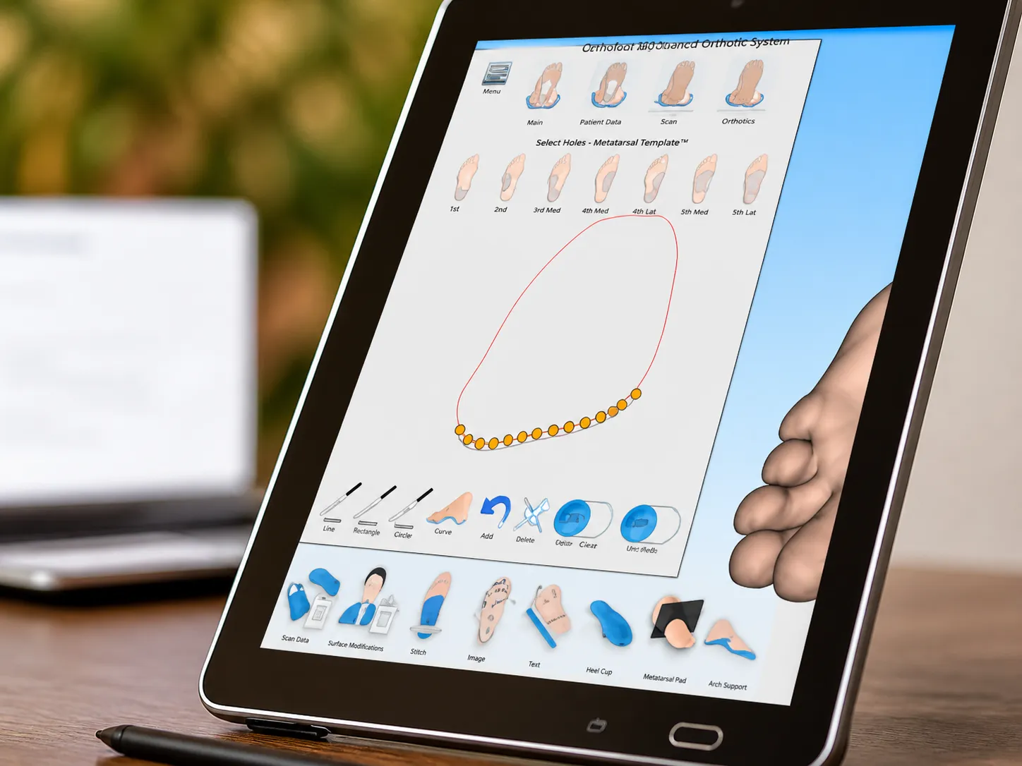 Podiatrist Reviewing Foot Data