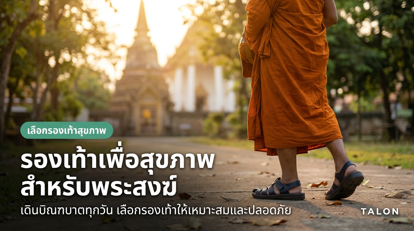 รองเท้าเพื่อสุขภาพสำหรับพระสงฆ์